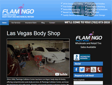 Tablet Screenshot of flamingocollisioncenter.com
